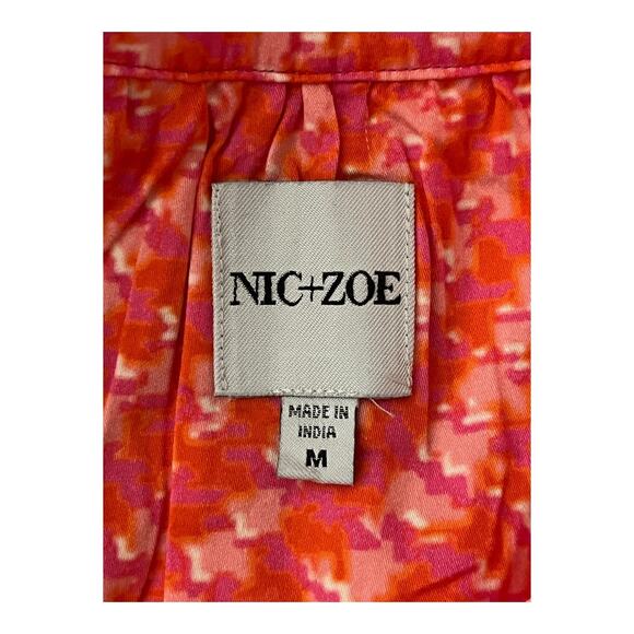 Nic + Zoe Dress spotty stripes sleeveless cotton size Medium M - Picture 7 of 9